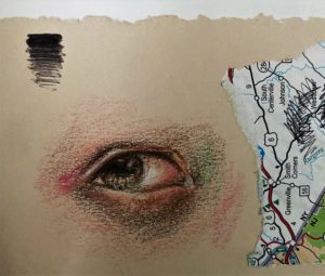 eye ball drawing colored pencil for blog posts page