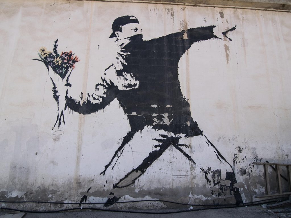 Banksy graffiti art drawings show that art is essential 