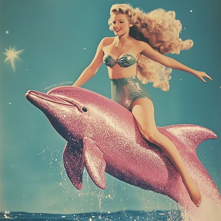 dolphin barbie surreal drawings drawing ideas