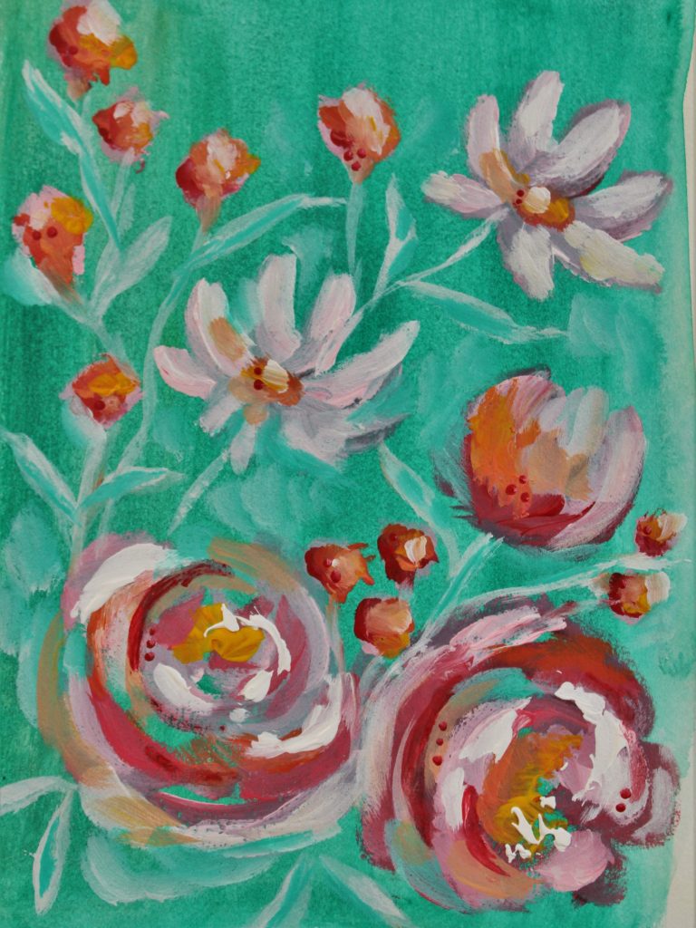 floral painting flower drawing artsy trends by brianna eisman artist