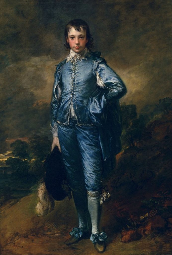 One of my favorite moments of artists being angsty and non conformists is the controversy surrounding "Blue Boy" by English portrait artist Thomas Gainsborough. The 1770 painting includes the unconventional use of blue as the dominant color for the subject's attire rather than as a background hue. 