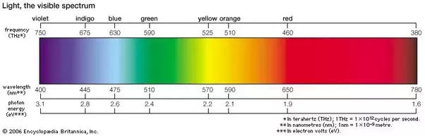 Both violet and indigo colors are found on the visible light spectrum.