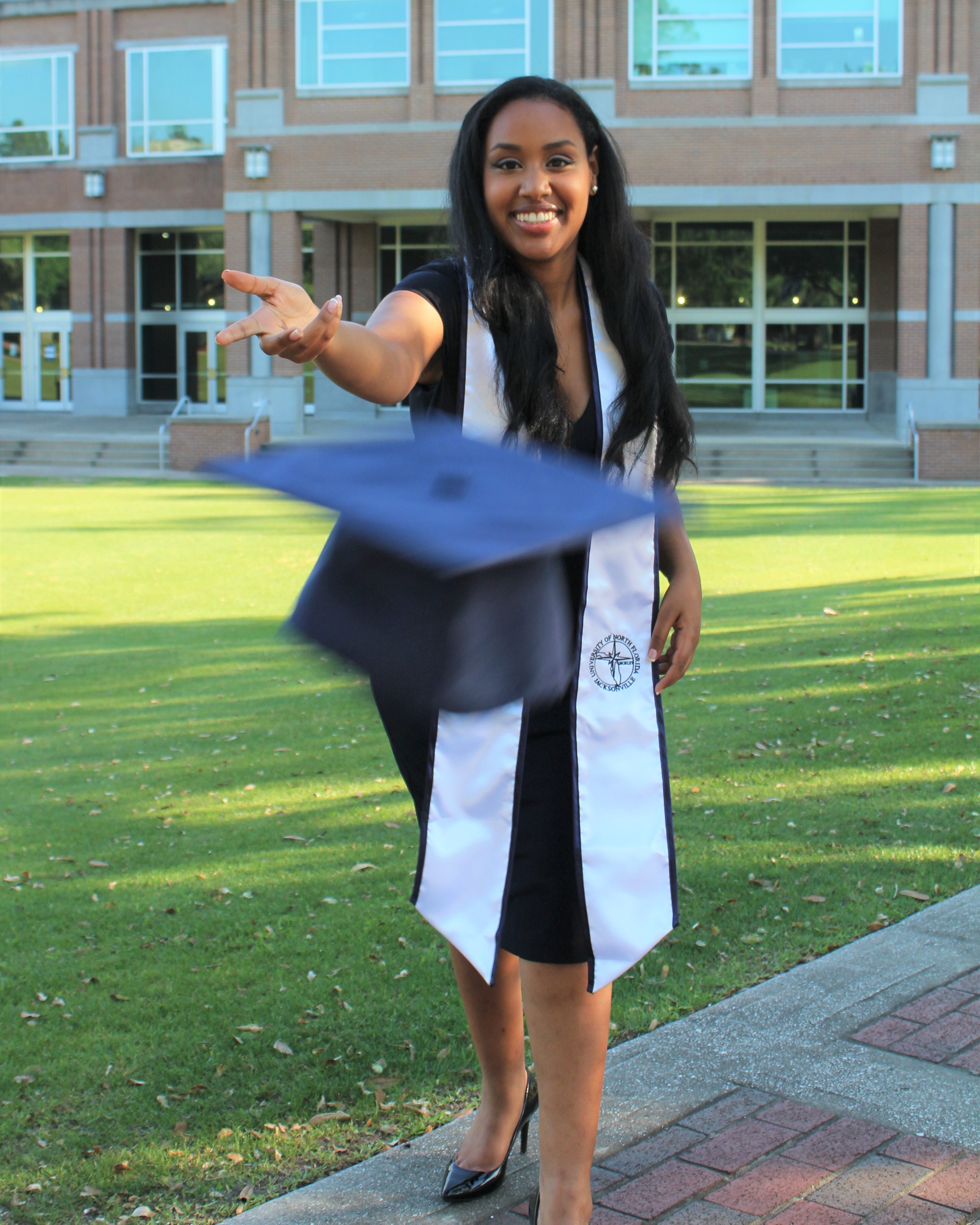 Eden Molla graduation photo at UNF in Jacksonville, FL. This photo was created by Brianna Eisman of Eden Molla on Artsy Drawings