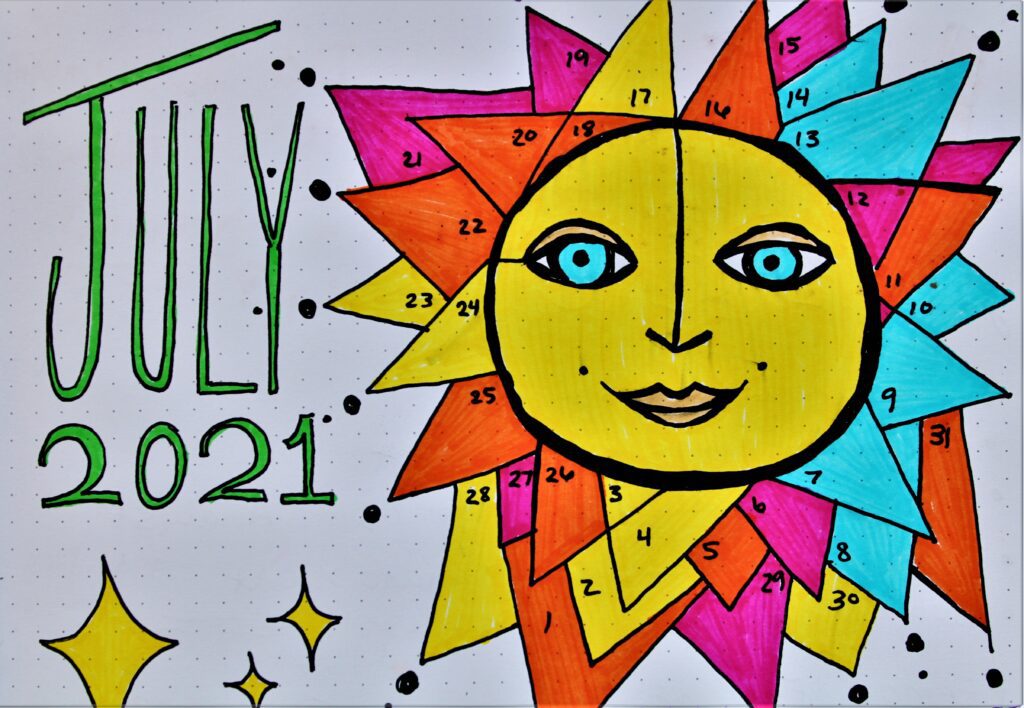 summer aesthetic bujo bullet journal ideas page sunshine happy