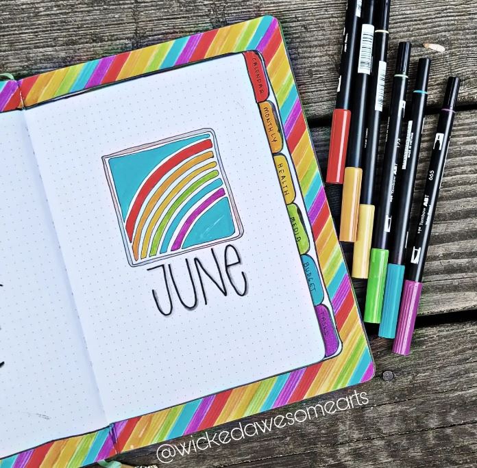 summer aesthetic bujo bullet journal ideas page