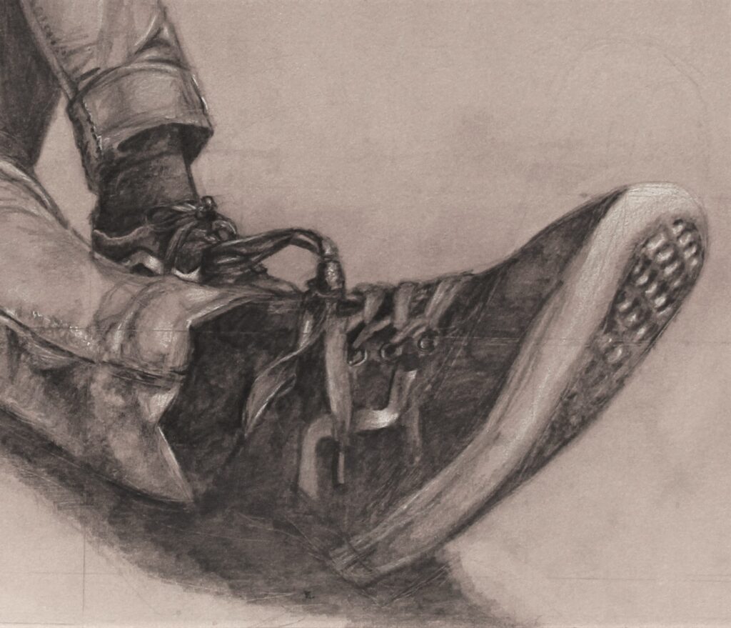 Black and White Shoe