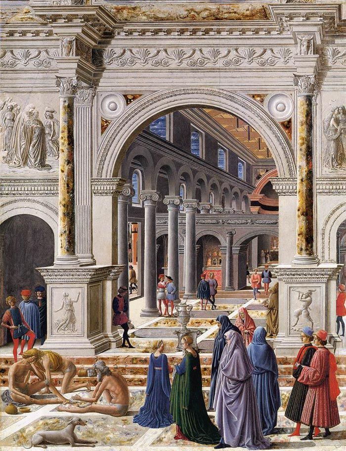 Which zodiac is the most artistic? The Presentation of the Virgin in the Temple by Fra Carnevale was painted during the Renaissance in 1467 and is currently located in the Museum of Fine Arts in Boston. 