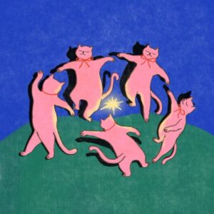 weird cat art inspired by matisse