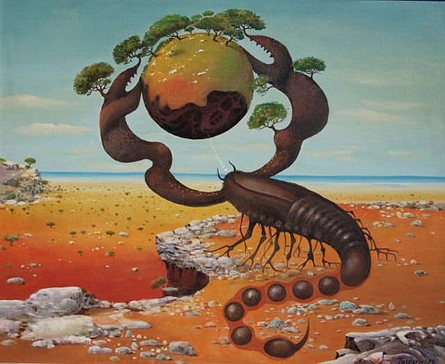 Which zodiac is the most artistic?  Scorpio by Vasko Taskovski shows the surrealism style featuring a scorpion, like the zodiac sign Scorpio.