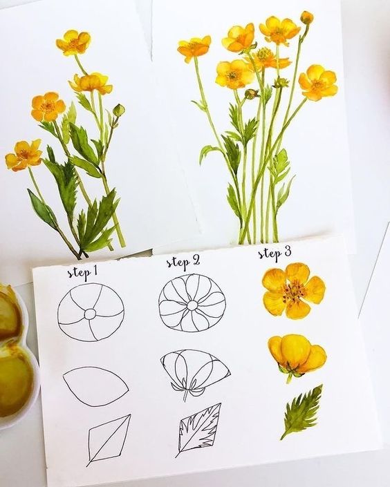 Learn how to paint a flower in a few easy steps! 