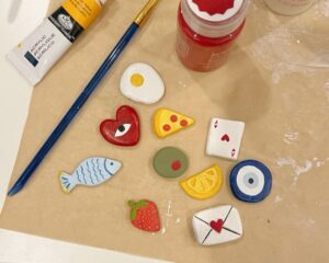 diy girls night craft air dry clay fridge magnets