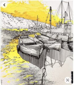 perspective artsy drawings