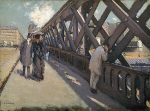 perspective in art artsy drawings brianna eisman
G._Caillebotte_-_Le_pont_de_lEurope one point perspective