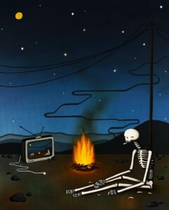 brainrot art on artsydrawings.com about jackson pollock smallwhitemonster