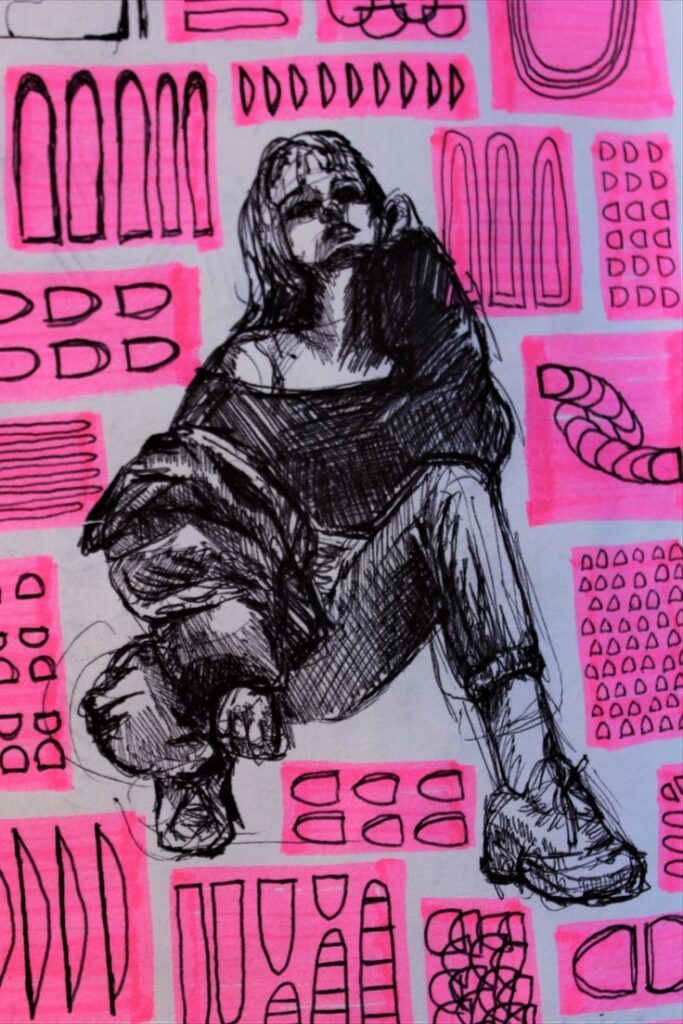 Pink Boxes by Brianna Eisman ArtsyDrawings_com