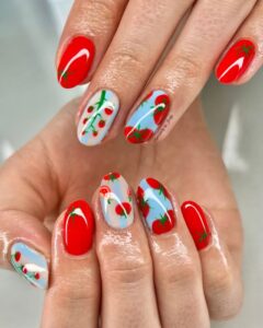 fruity and fresh nail designs for summer