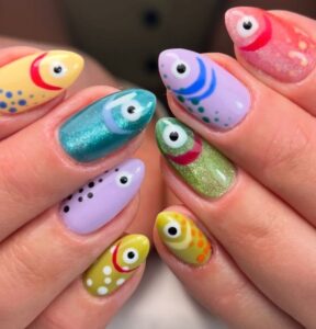nail designs for summer 2026 cute nail inspiration fish