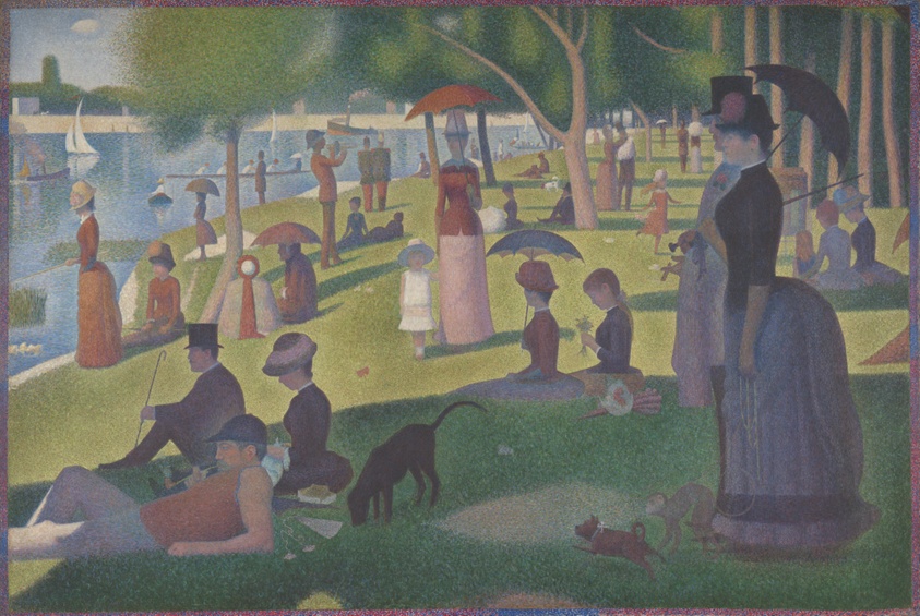 A Sunday on La Grande Jatte—1884, oil on canvas by Georges Seurat, 1884–86; in the Art Institute of Chicago. A Sunday on La Grande Jatte—1884, oil on canvas by Georges Seurat, 1884–86; in the Art Institute of Chicago. art basics