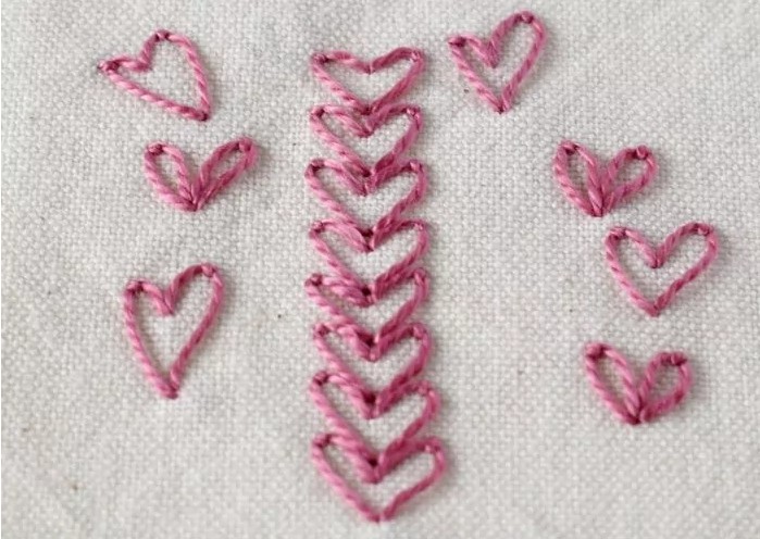heart stitch Practical Embroidery online school