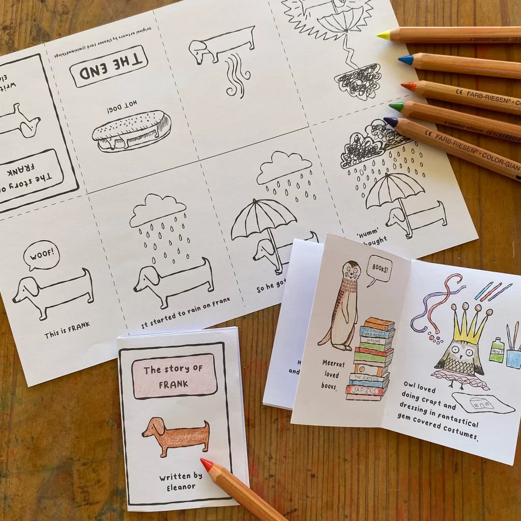 zine template how to fold paper crafts for adults