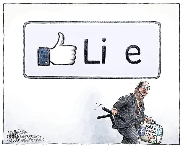 political art fake news editorial cartoon by Adam Zyglis